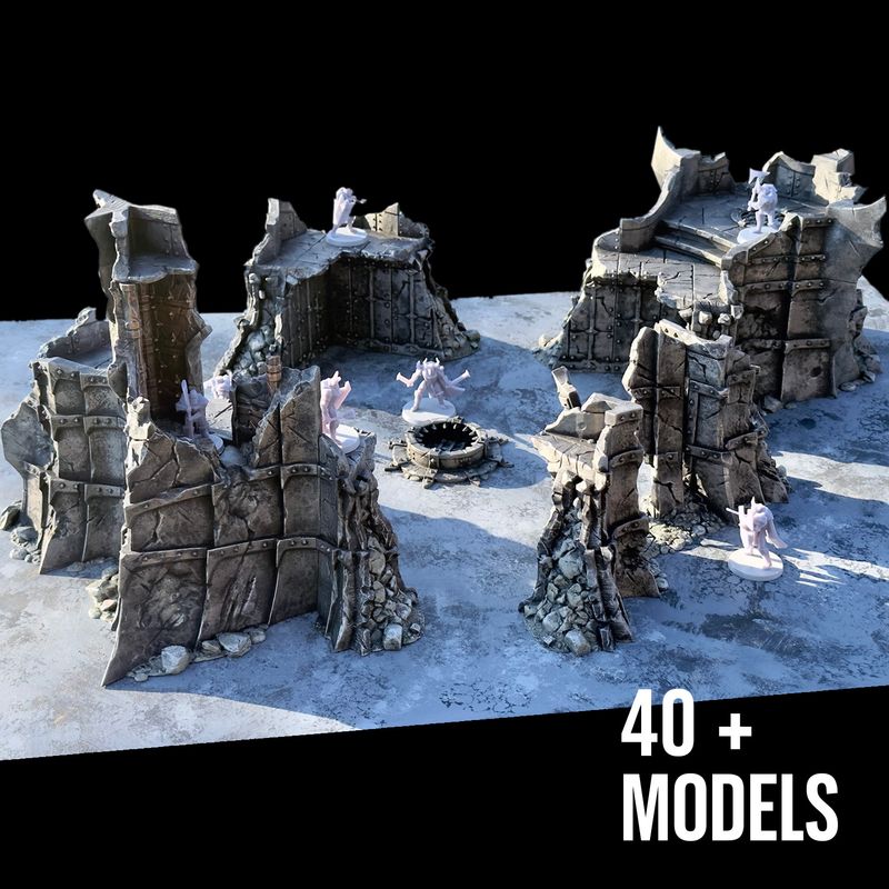 Ruined Chaos Citadel STL Files
