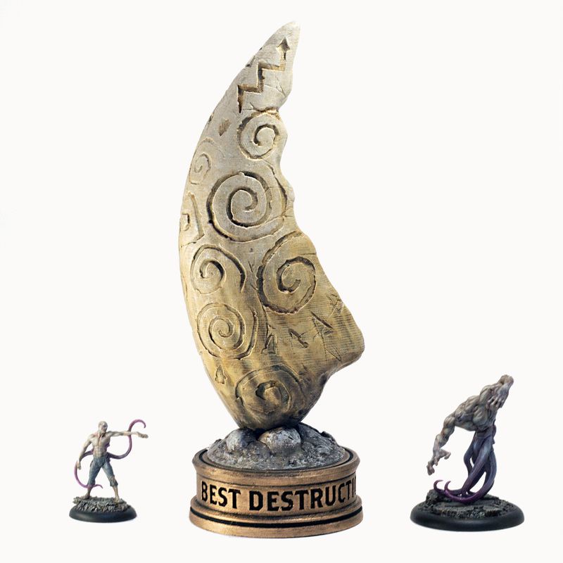 Wyrmfang Trophy STL Files - Launch Week