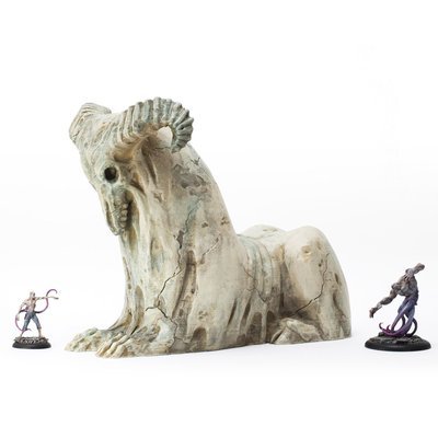 Giant Necrosian Sphinx Statue