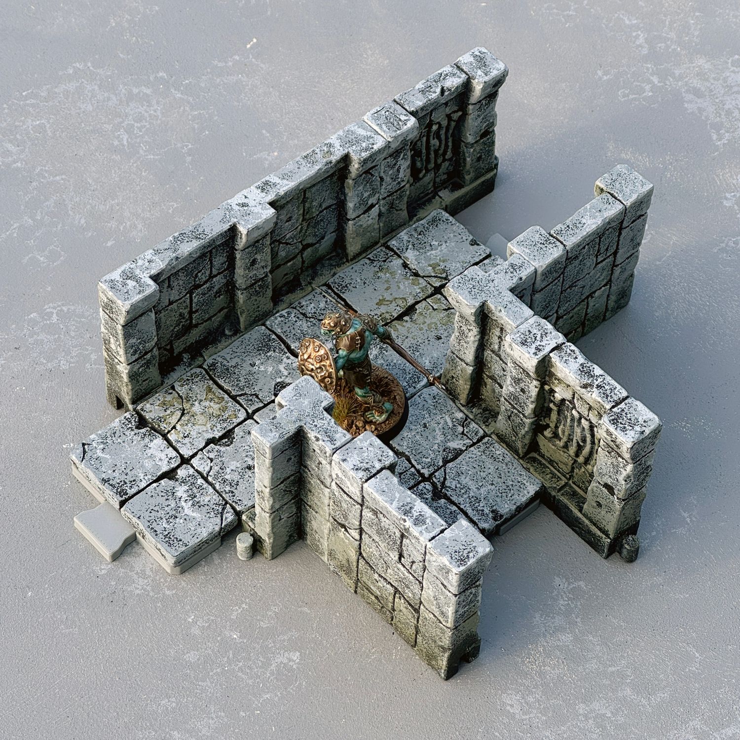 Necrosian Crypt 6" Corridor T Junction