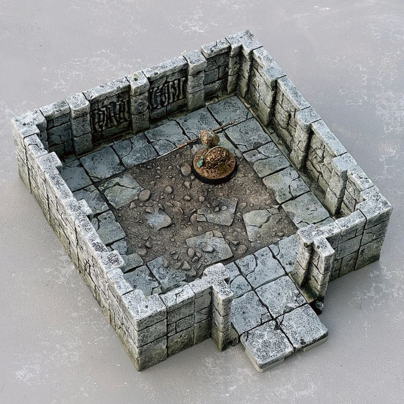 Necrosian Crypt Chamber - Broken Floor