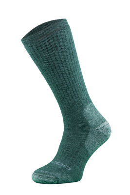 Green Heavyweight Alpaca Merino Wool Hiking Socks
