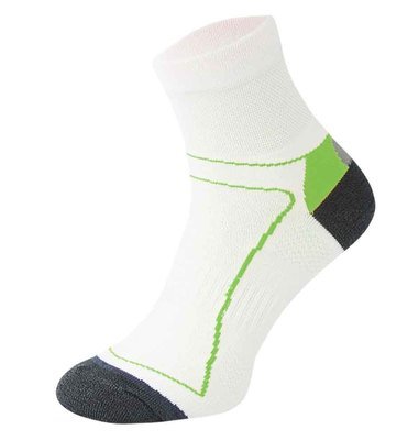 White and Green Cycling Socks