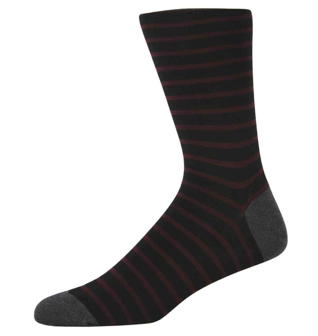 Ben Red and Black Striped Socks