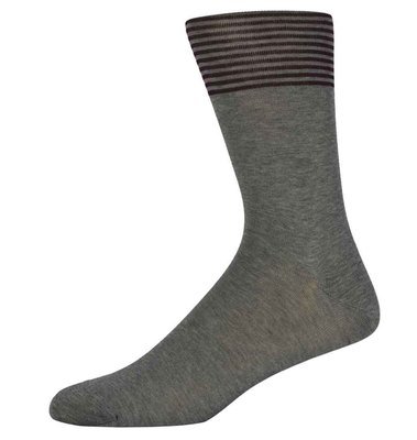 Bren Grey Striped Socks