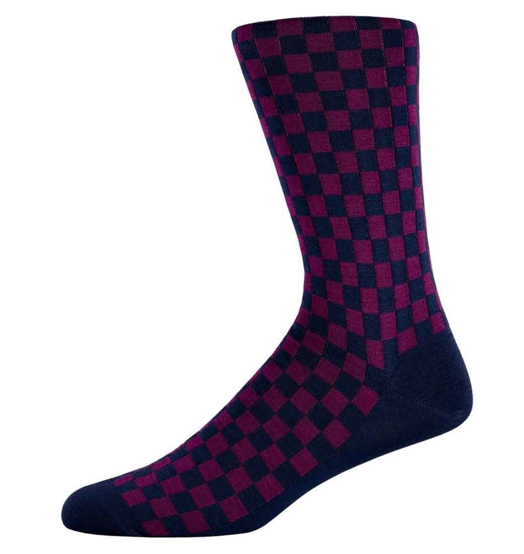 Nathan Berry checked socks Nathan Berry checked socks