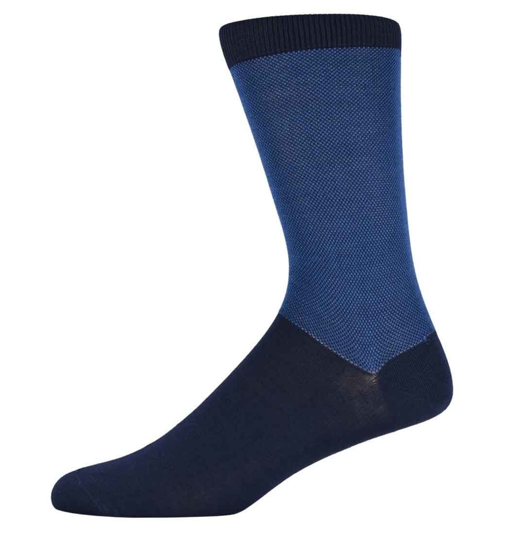 Richard Blue birdseye top & tail socks