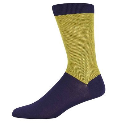 Richard Yellow birdseye top & tail Socks