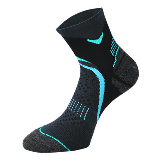 Black and Blue Running Socks