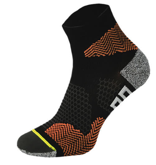Black and Orange Running Socks Black and Orange Running Socks