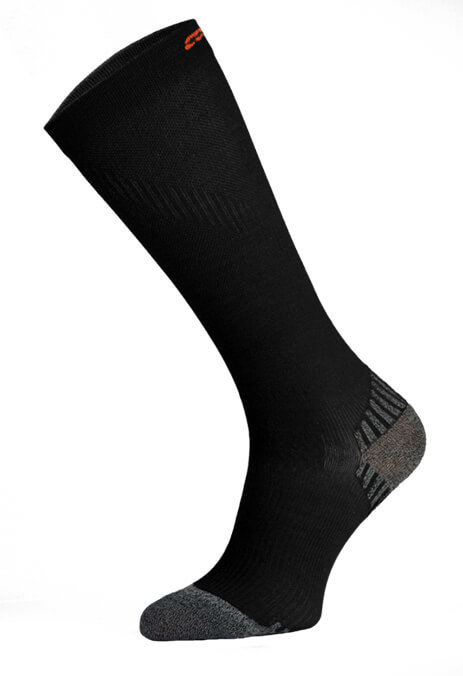 Black Long Compression Running Socks