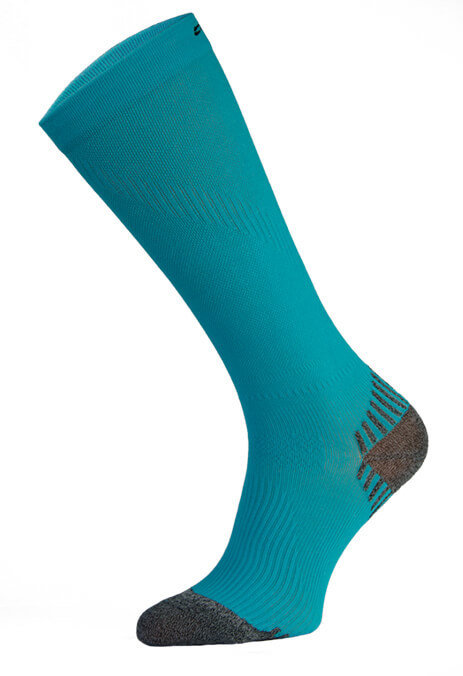 Blue Long Running Compression Socks
