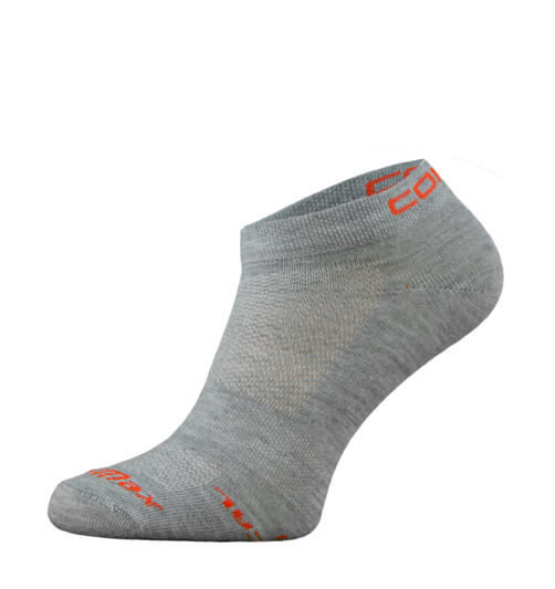 Grey Ultra Coolmax Running Socks