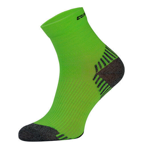Neon Green Compression Running Socks