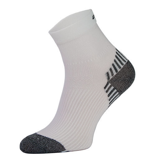 White Compression Running Socks