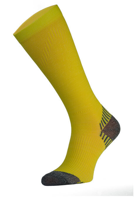 Yellow Long Running Compression Socks