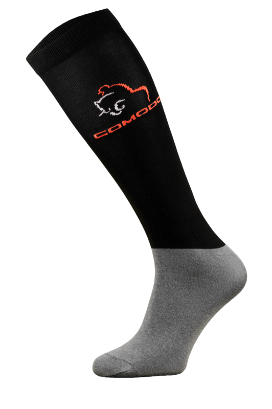 Black and Grey Microfibre Horse Riding Socks Black and Grey Microfibre Horse Riding Socks