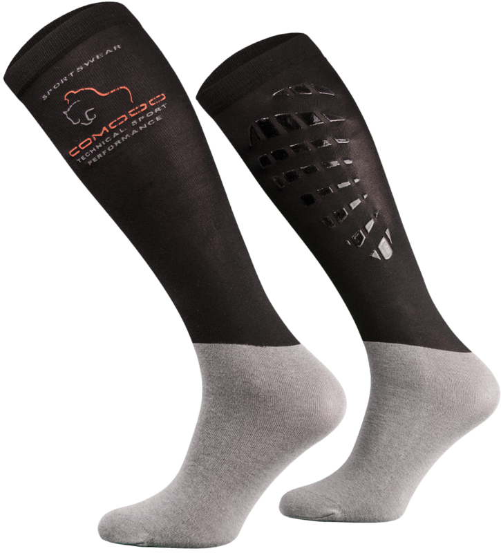 Black and Grey Technical Riding Socks Black and Grey Technical Riding Socks