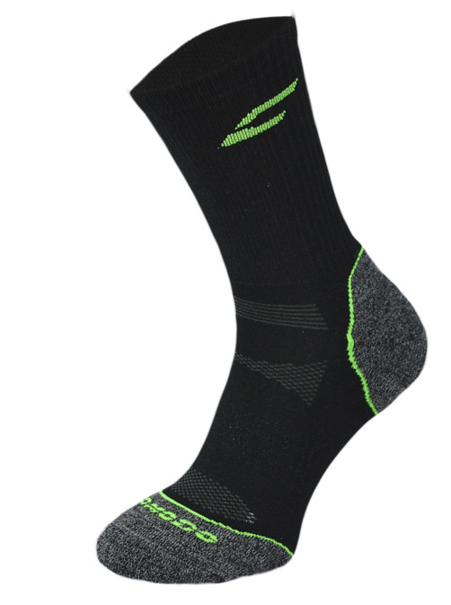 Black and Green Trekking Performance Socks