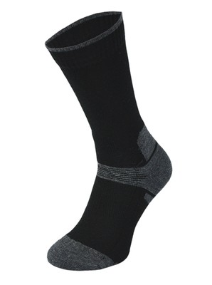 Black and Grey Midweight Trekking Socks