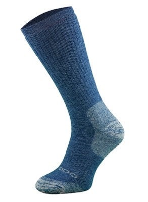 Blue Heavyweight Alpaca Merino Wool Hiking Socks