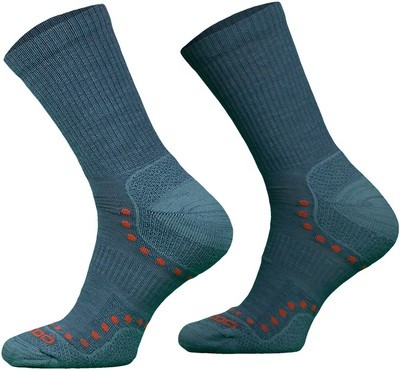 Grey Lightweight Alpaca Merino Wool Hiking Socks