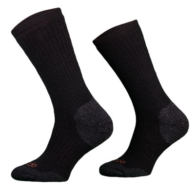 Heavy Black Merino Wool Walking Socks