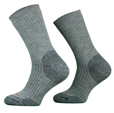 Heavy Grey Merino Wool Walking Socks
