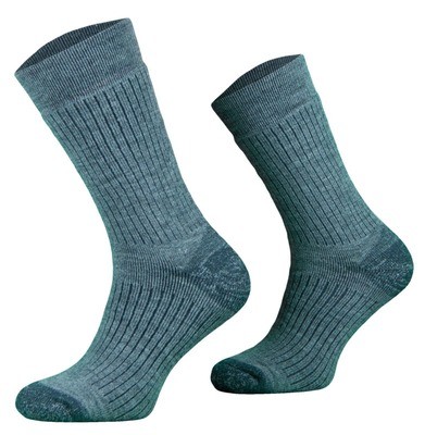 Light Blue Alpaca Merino Wool Hiking Socks