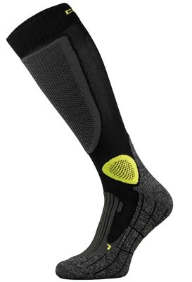 Black and Yellow Pro-Tech Motorbike Socks