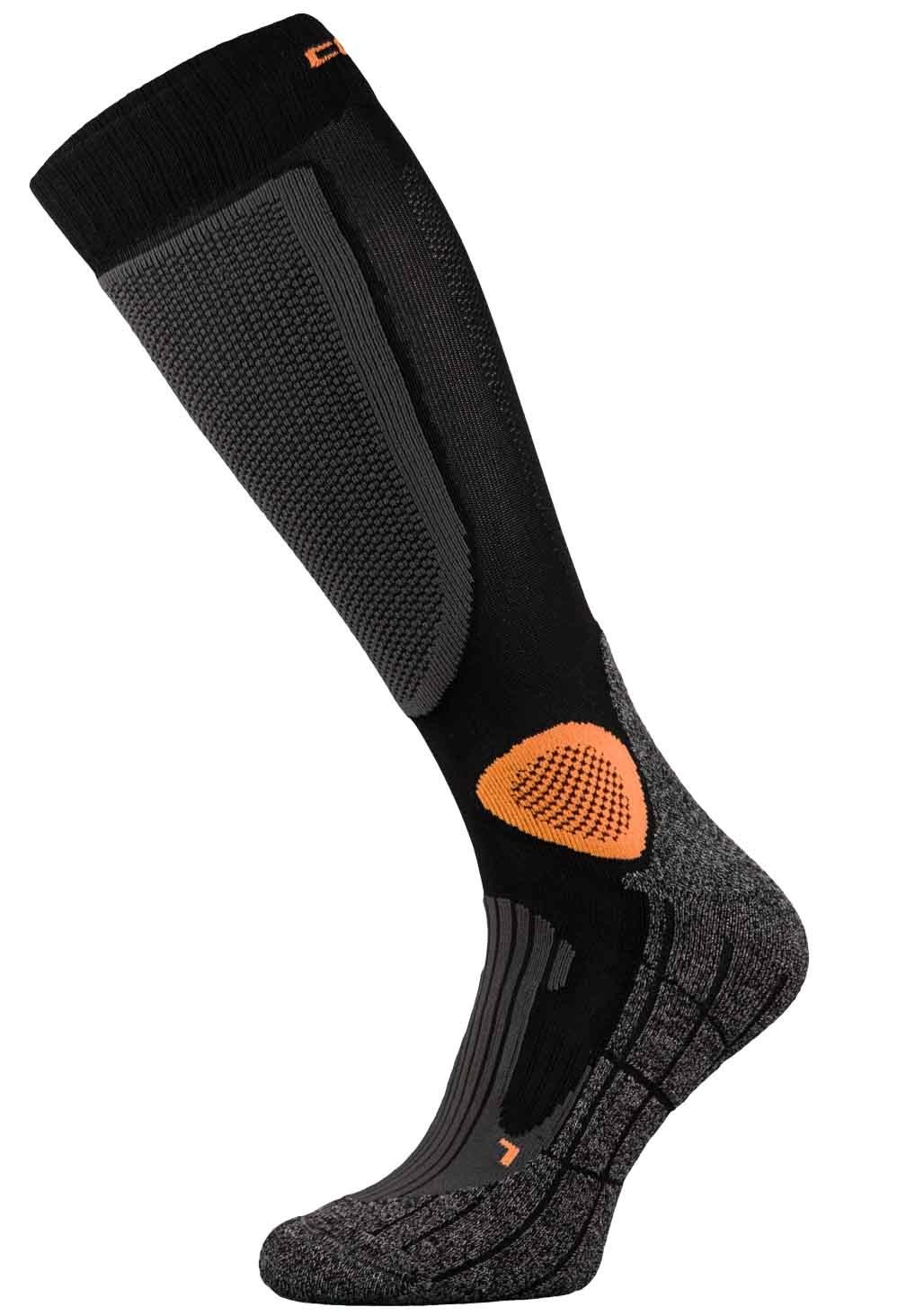 Black and Orange Pro-Tech Motorbike Socks