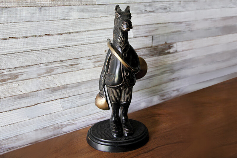 Statuette bronze cheval