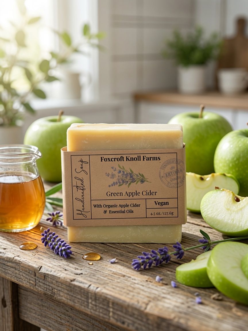 Green Apple Cider Handmade Soap