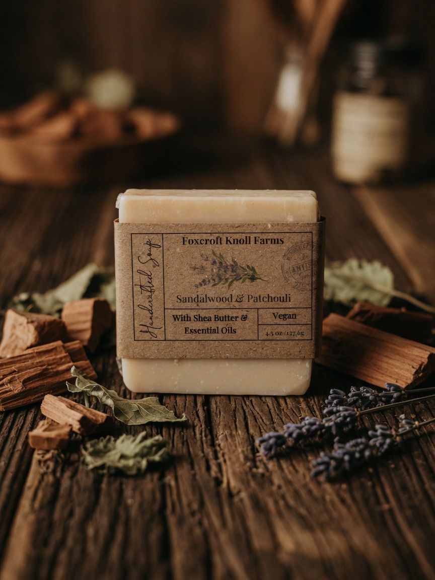 Sandalwood and Patchouli  Handmade Soap