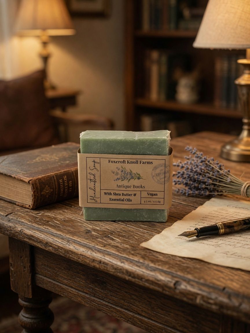 Antique Books Handmade Soap