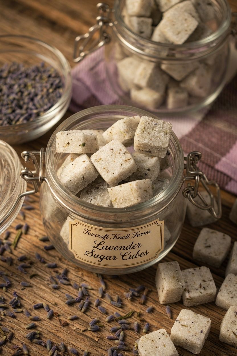 Lavender Sugar Cubes