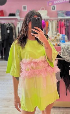 Maglia fiocco LIME FLUO Maglia fiocco LIME FLUO