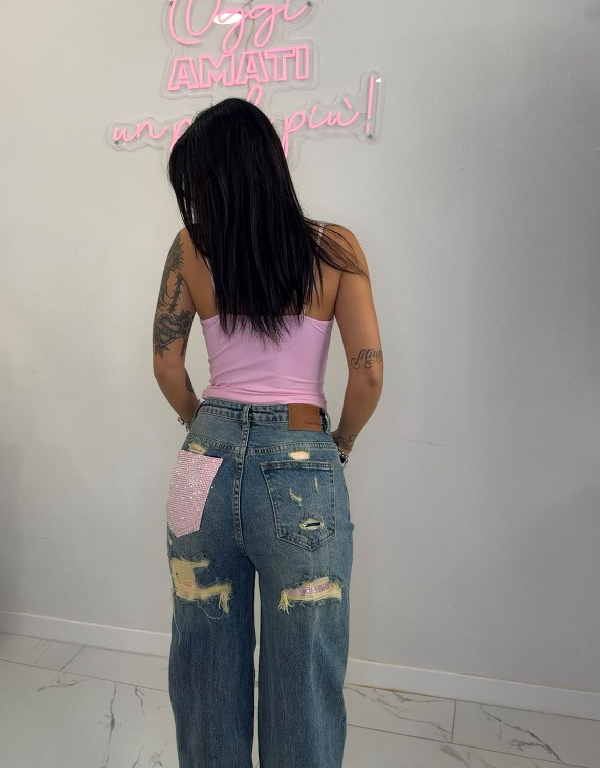 JEANS BARBIE ROSA
