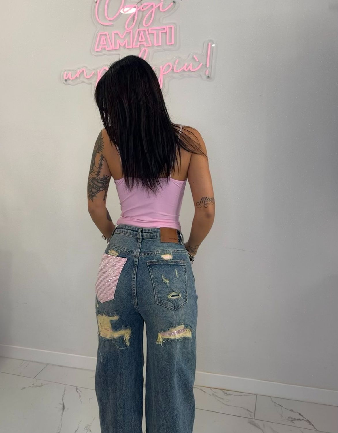 JEANS BARBIE ROSA