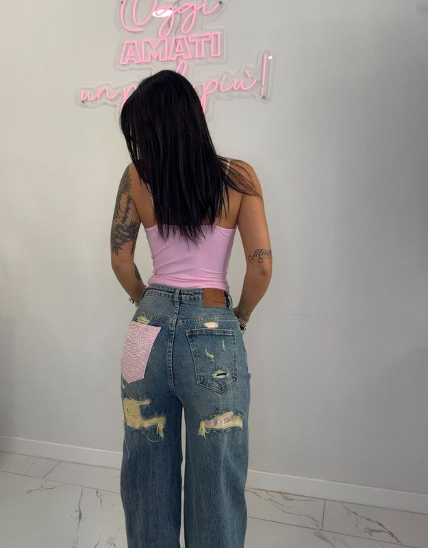 JEANS BARBIE ROSA