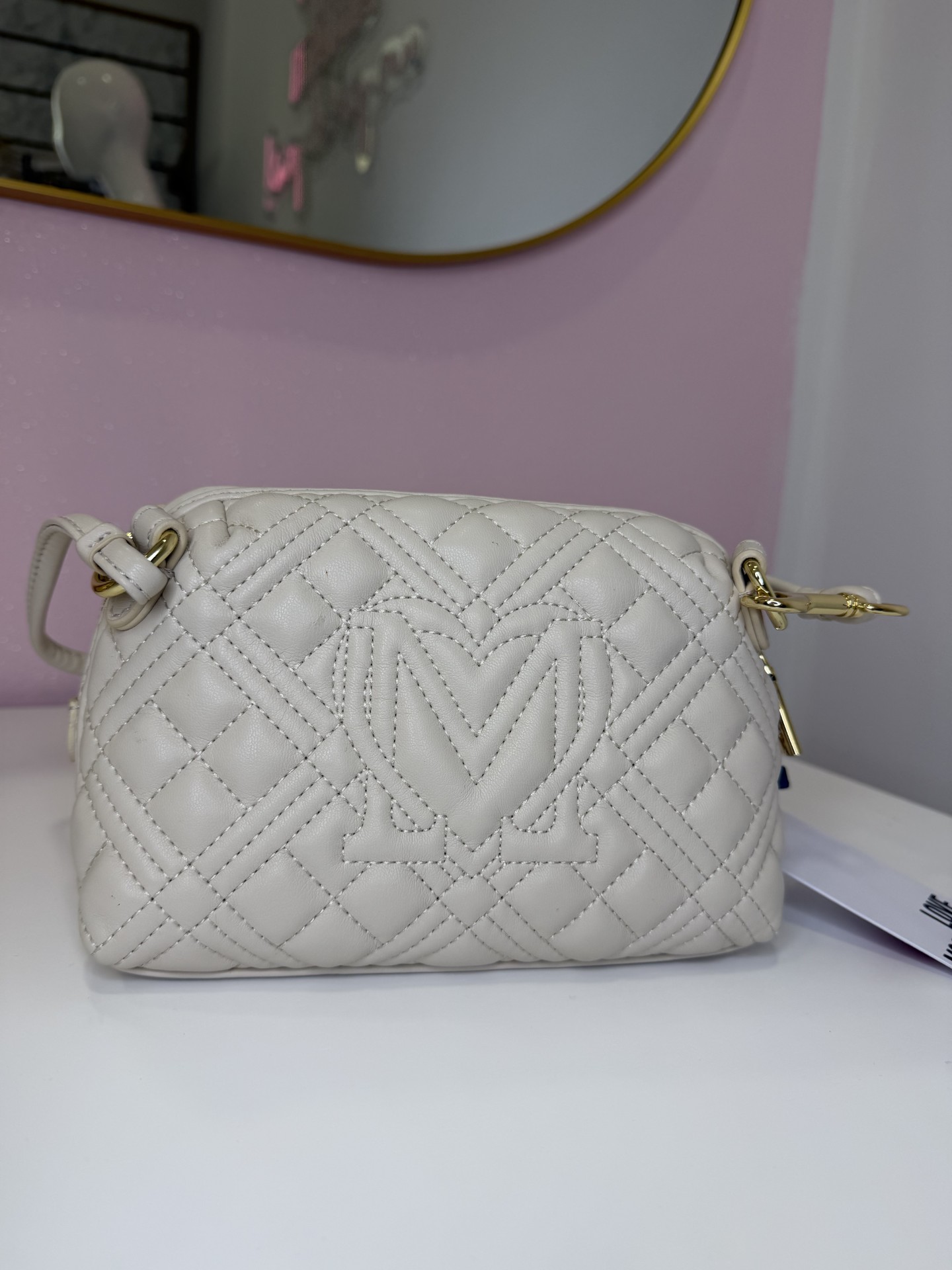 Borsa LOVE Moschino, panna