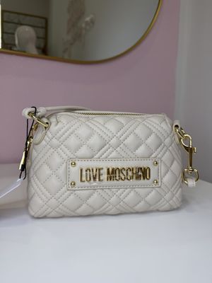Borsa LOVE Moschino, panna