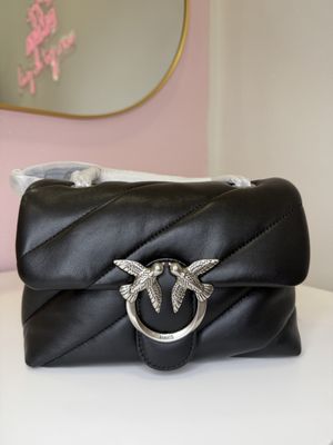 PINKO BAG, NERA E ARGENTO