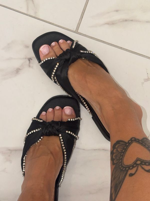 Ciabattina strass