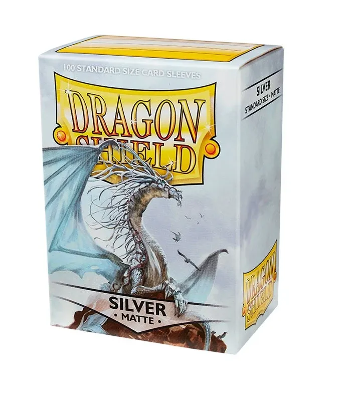 Fundas Standard Matte Plata (100 fundas) Dragon Shield