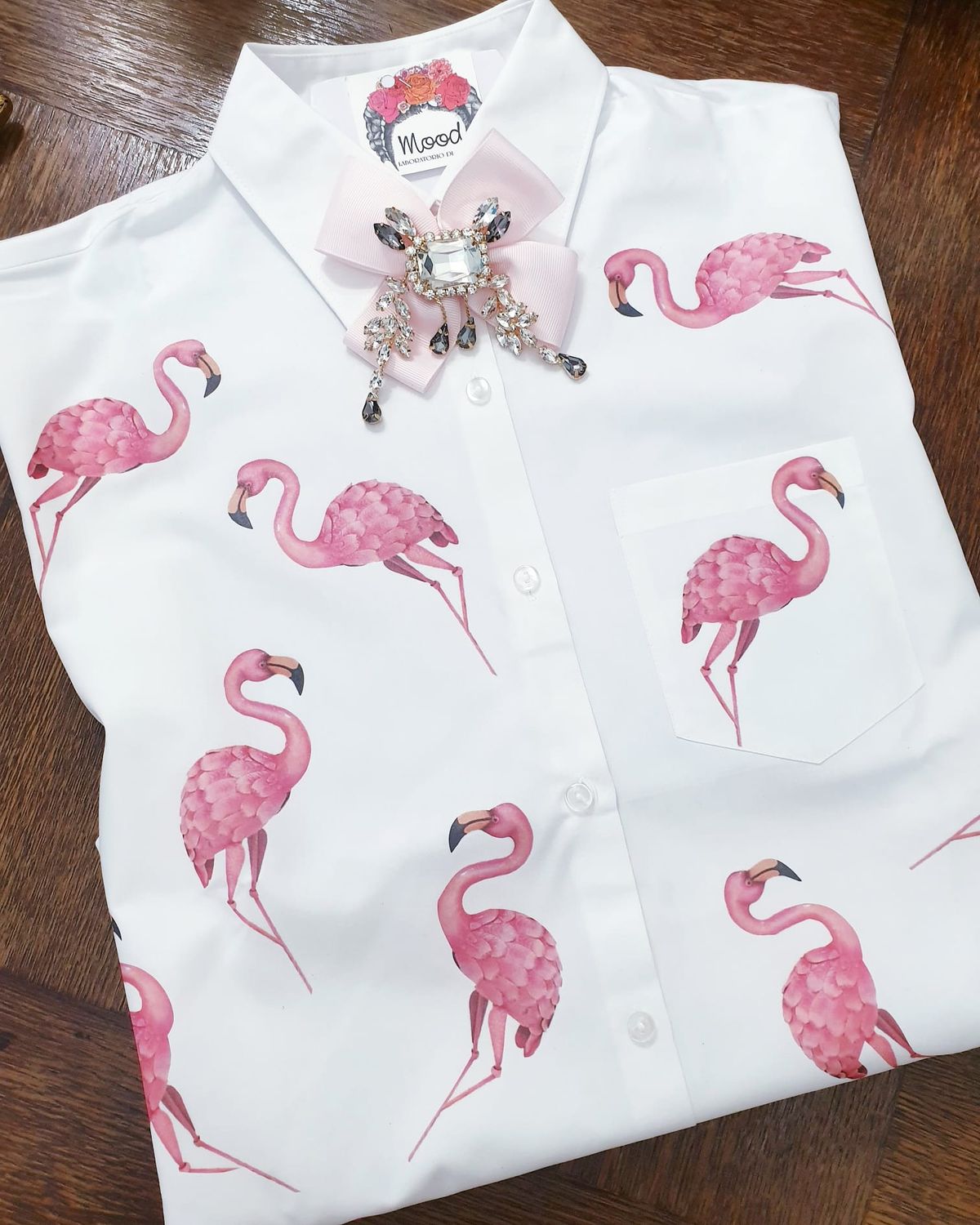 Camicia fenicotteri