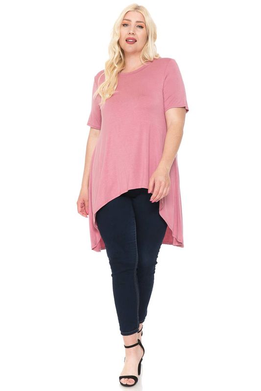 Plus Size High-Low Tunic