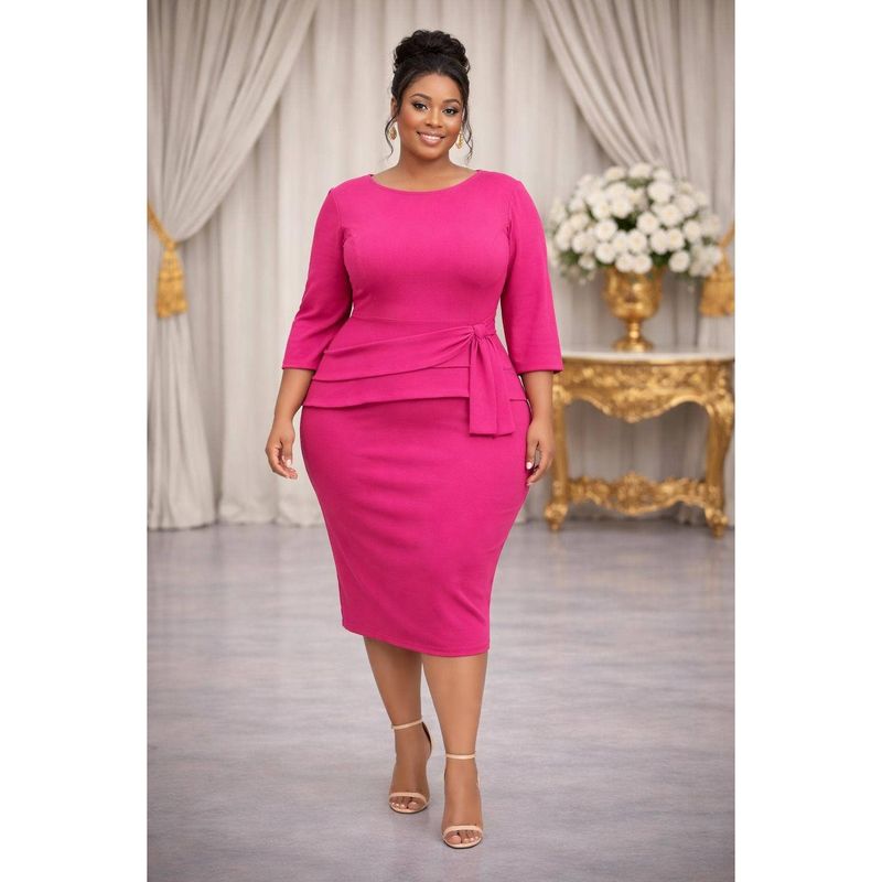Pleated Midi Dress