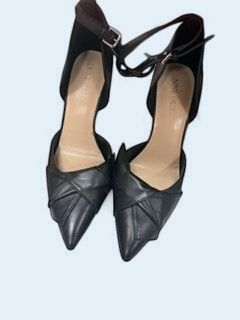 Black Heels with Criss Cross design