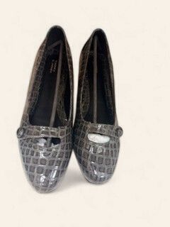 Grey Snake skin Loafers